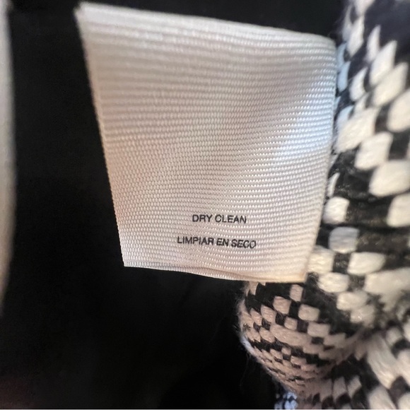 Rachel Rachel Roy Halter Dress Black & White Textured Fit & Flare Pockets EUC 12 - Picture 10 of 10